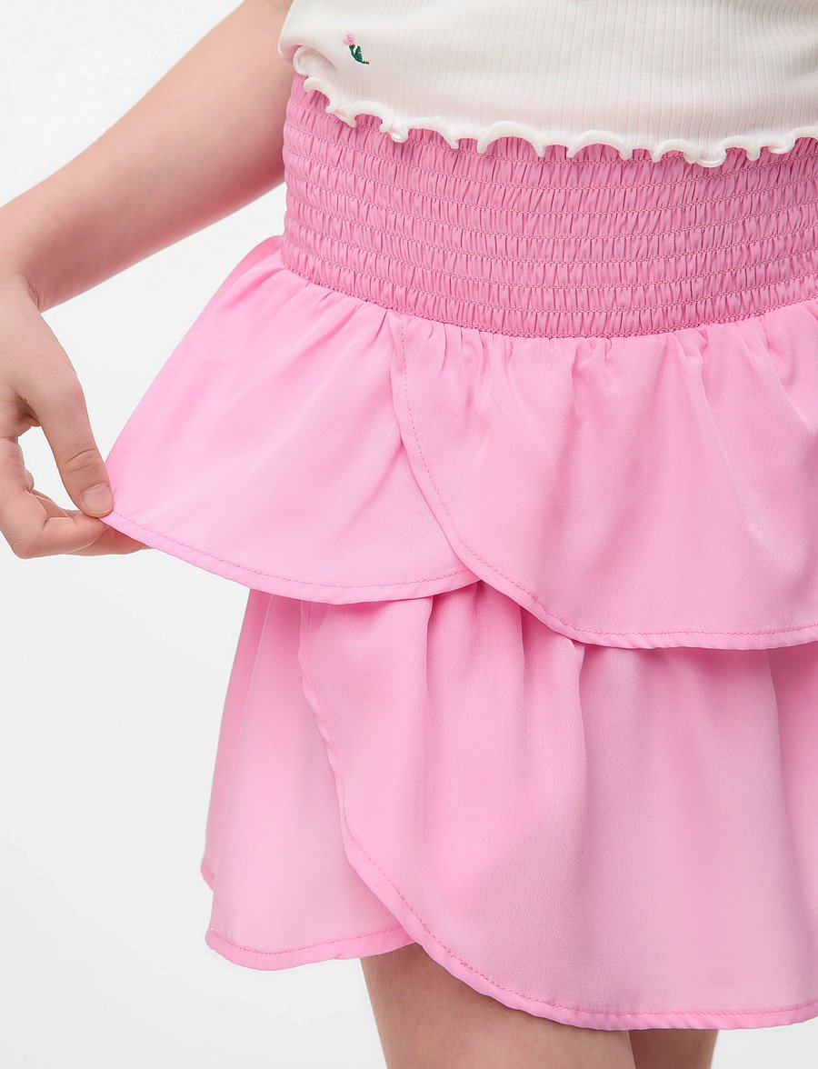 Vero Moda Girl - VMEMMA SMOCK LAYER SKIRT WVN GIRL NOOS - trumpi sijonai - bonbon - 3
