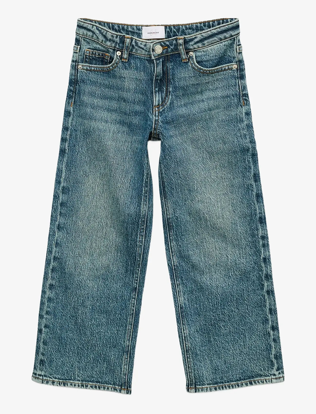 Vero Moda Girl - VMTESSA HR WIDE JEANS RA3033 GIRL NOOS - brede jeans - medium blue denim - 1