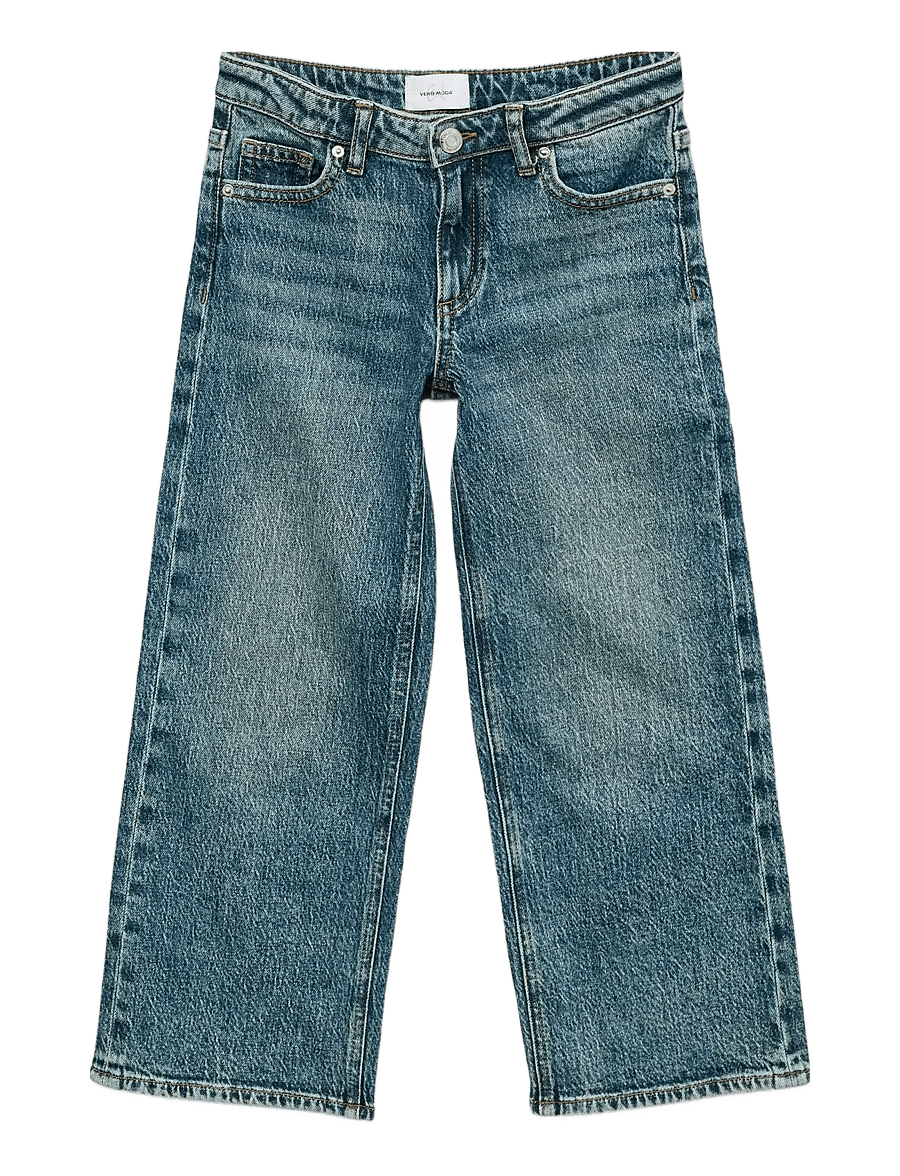 Vero Moda Girl - VMTESSA HR WIDE JEANS RA3033 GIRL NOOS - laiad teksad - medium blue denim - 1