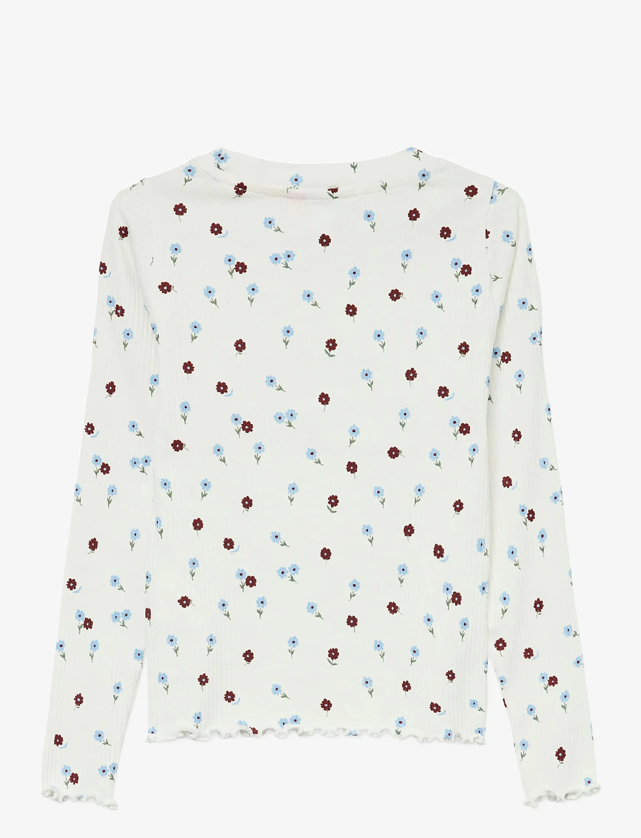 Vero Moda Girl - VMLAVENDER BLOOM LS TOP JRS GIRL - långärmade t-shirts - snow white - 1