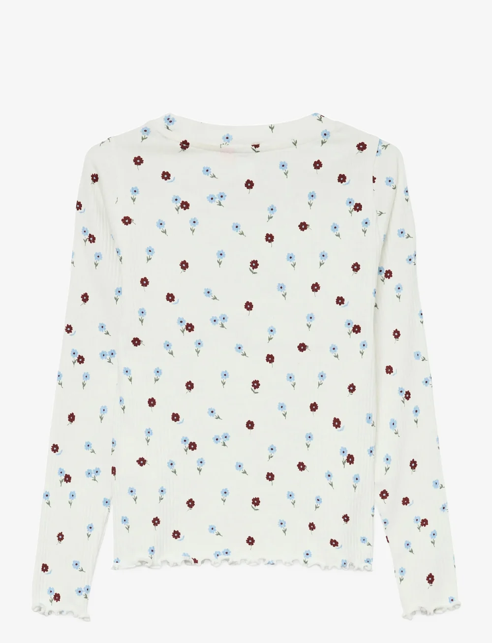 Vero Moda Girl - VMLAVENDER BLOOM LS TOP JRS GIRL - pikkade varrukatega t-särgid - snow white - 1