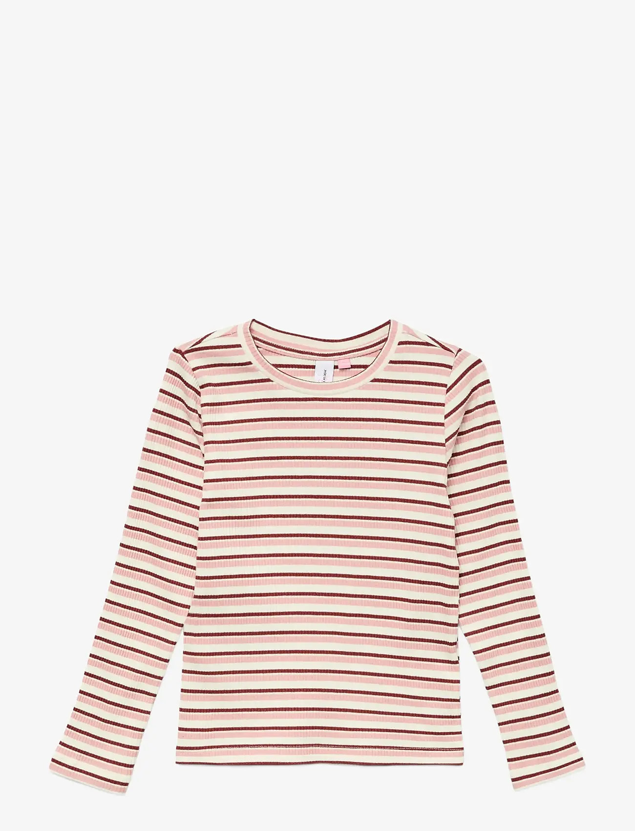 Vero Moda Girl - VMVILMA STRIPE FRANCIS LS TOP JRS GIRL - langærmede t-shirts - snow white - 0