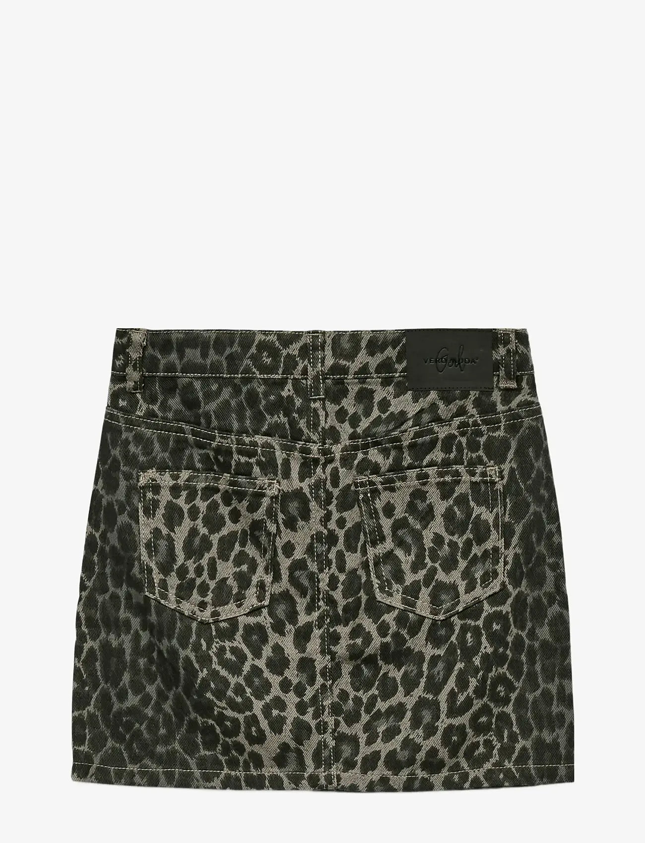 Vero Moda Girl - VMLENORA MR SHORT LEO SKIRT GIRL - jupes courtes - brushed nickel - 2