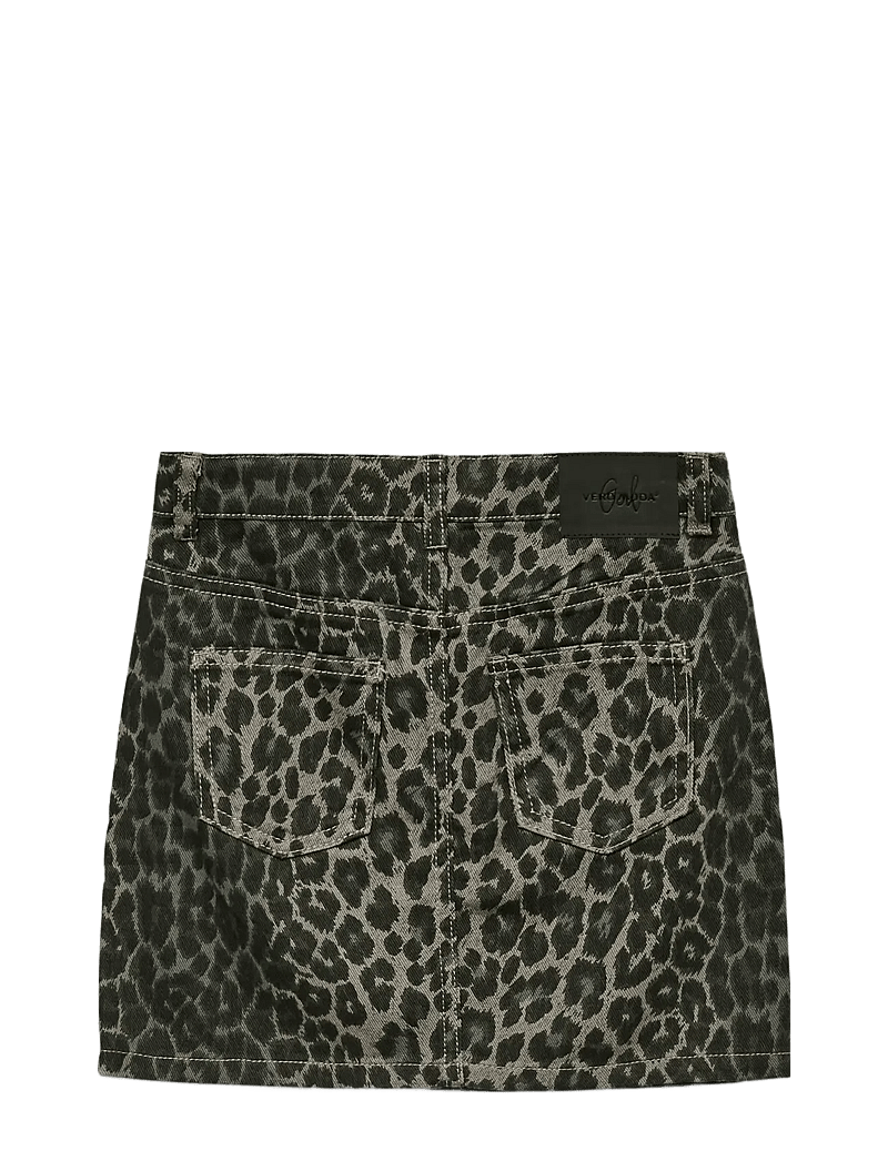Vero Moda Girl - VMLENORA MR SHORT LEO SKIRT GIRL - jupes courtes - brushed nickel - 2