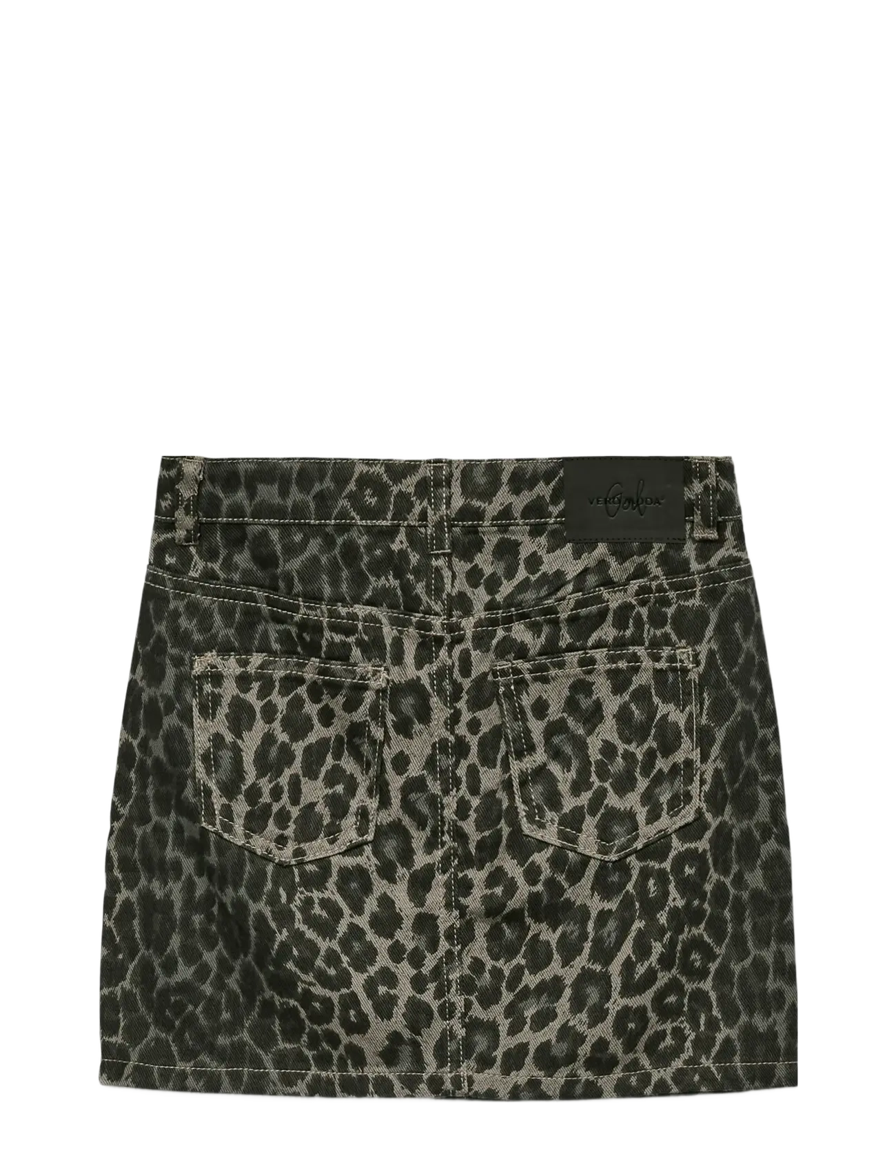 Vero Moda Girl - VMLENORA MR SHORT LEO SKIRT GIRL - jupes courtes - brushed nickel - 2
