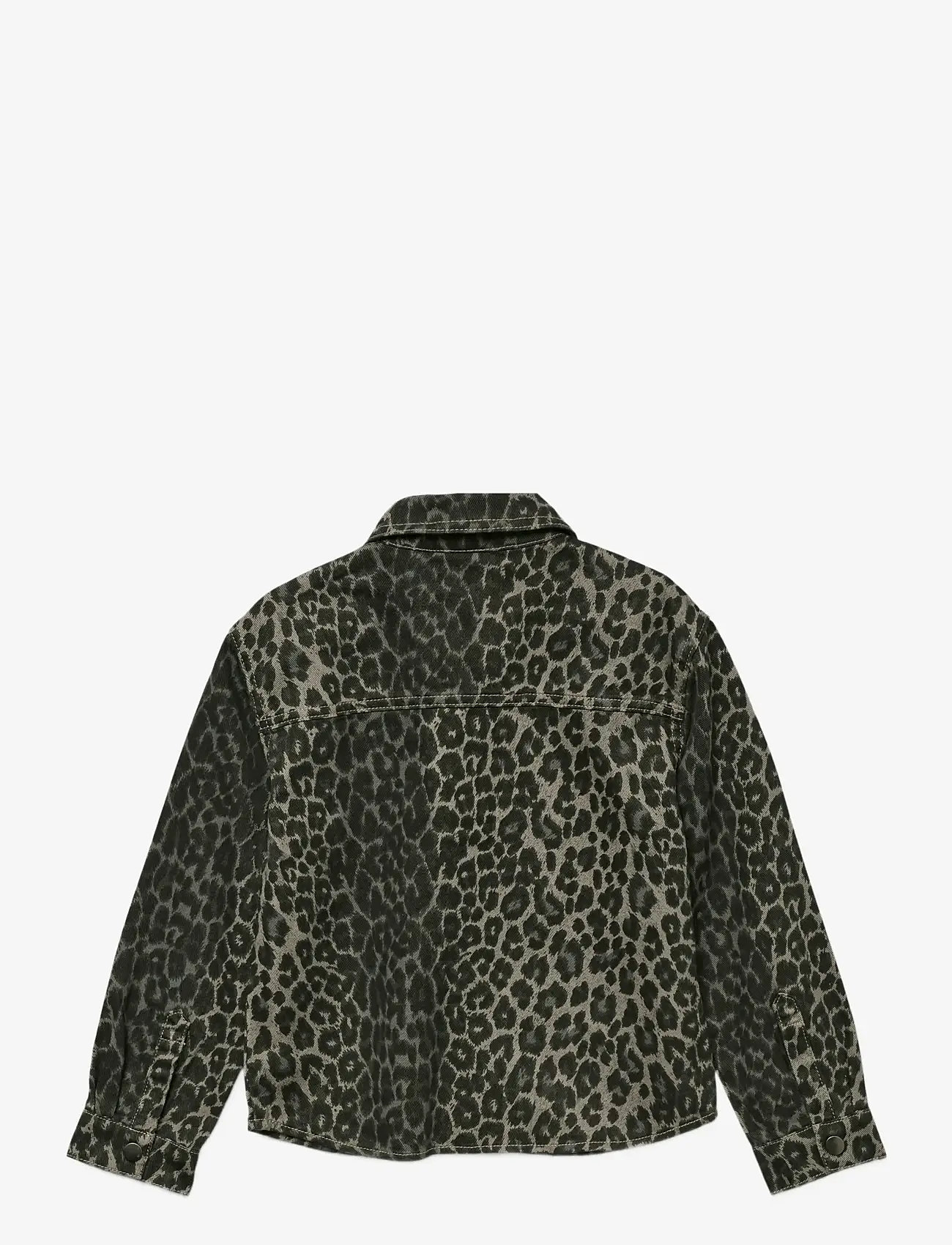 Vero Moda Girl - VMLENORA HAYDEN LS LEO DENIM SHIRT GIRL - pikkade varrukatega särgid - brushed nickel - 1