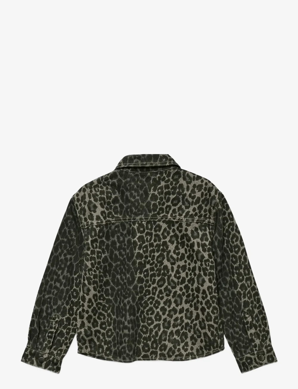 Vero Moda Girl - VMLENORA HAYDEN LS LEO DENIM SHIRT GIRL - langärmlige hemden - brushed nickel - 1