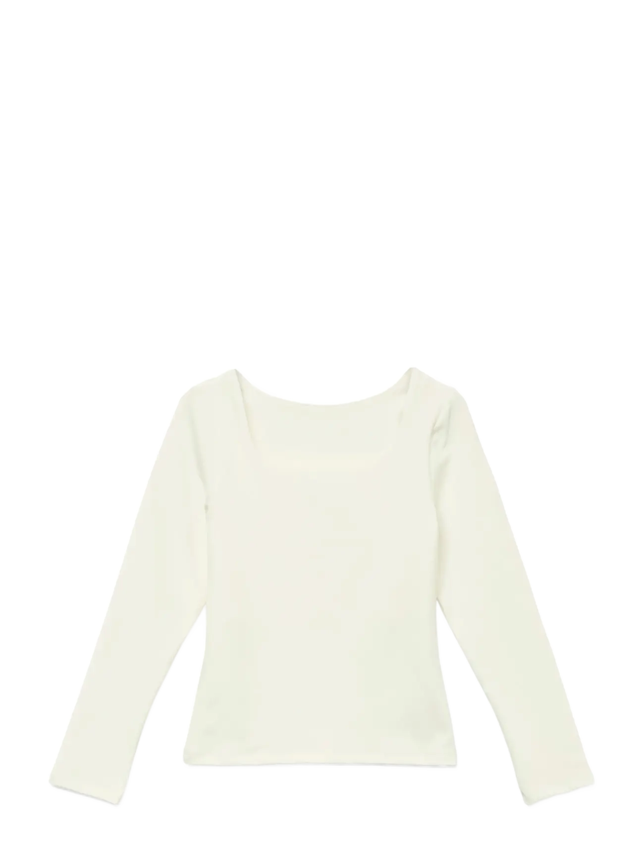 Vero Moda Girl VMMILLION LS SQUARE TOP JRS GIRL NOOS - 4 for 3 - SNOW WHITE / cream