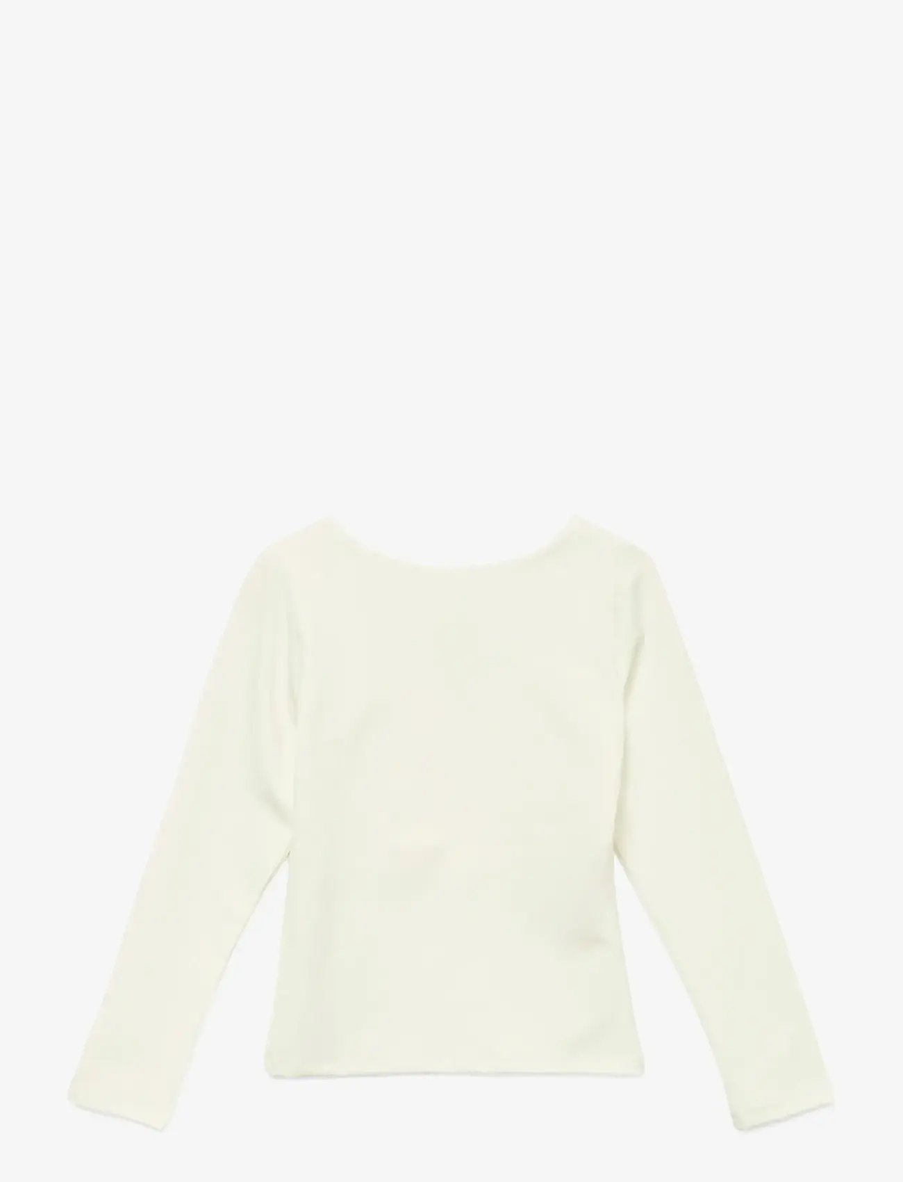Vero Moda Girl - VMMILLION LS SQUARE TOP JRS GIRL NOOS - blusar & tunikor - snow white - 1