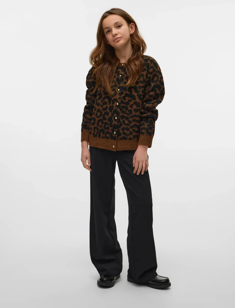 Vero Moda Girl - VMNEWKAI LS O-NECK CARDIGAN GIRL - cardigans - emperador - 2