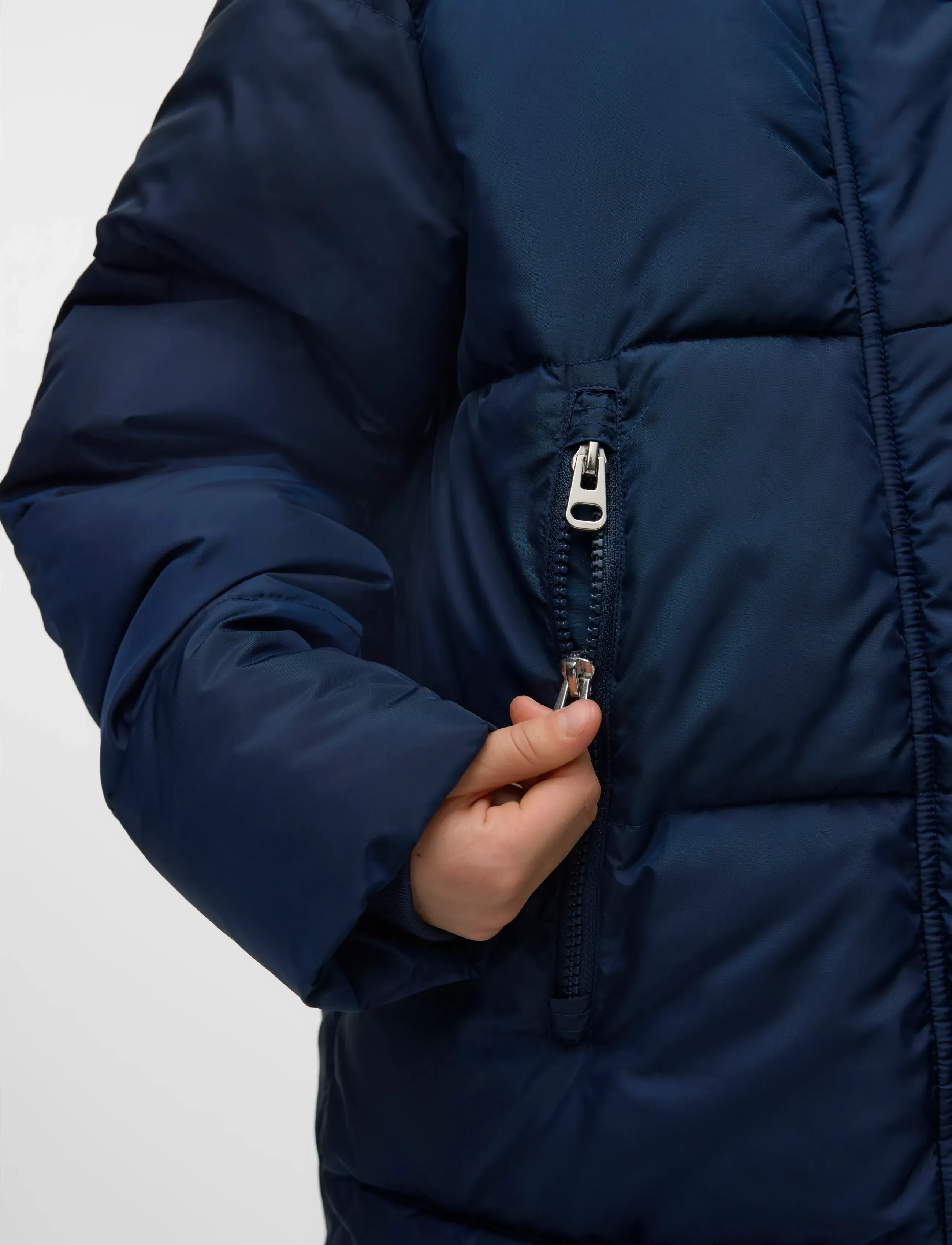 Vero Moda Girl - VMNOVA COAT HOOD GA GIRL - veste d'hiver - navy blazer - 2