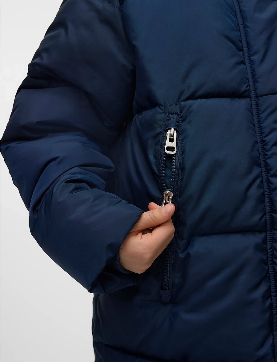 Vero Moda Girl - VMNOVA COAT HOOD GA GIRL - veste d'hiver - navy blazer - 2