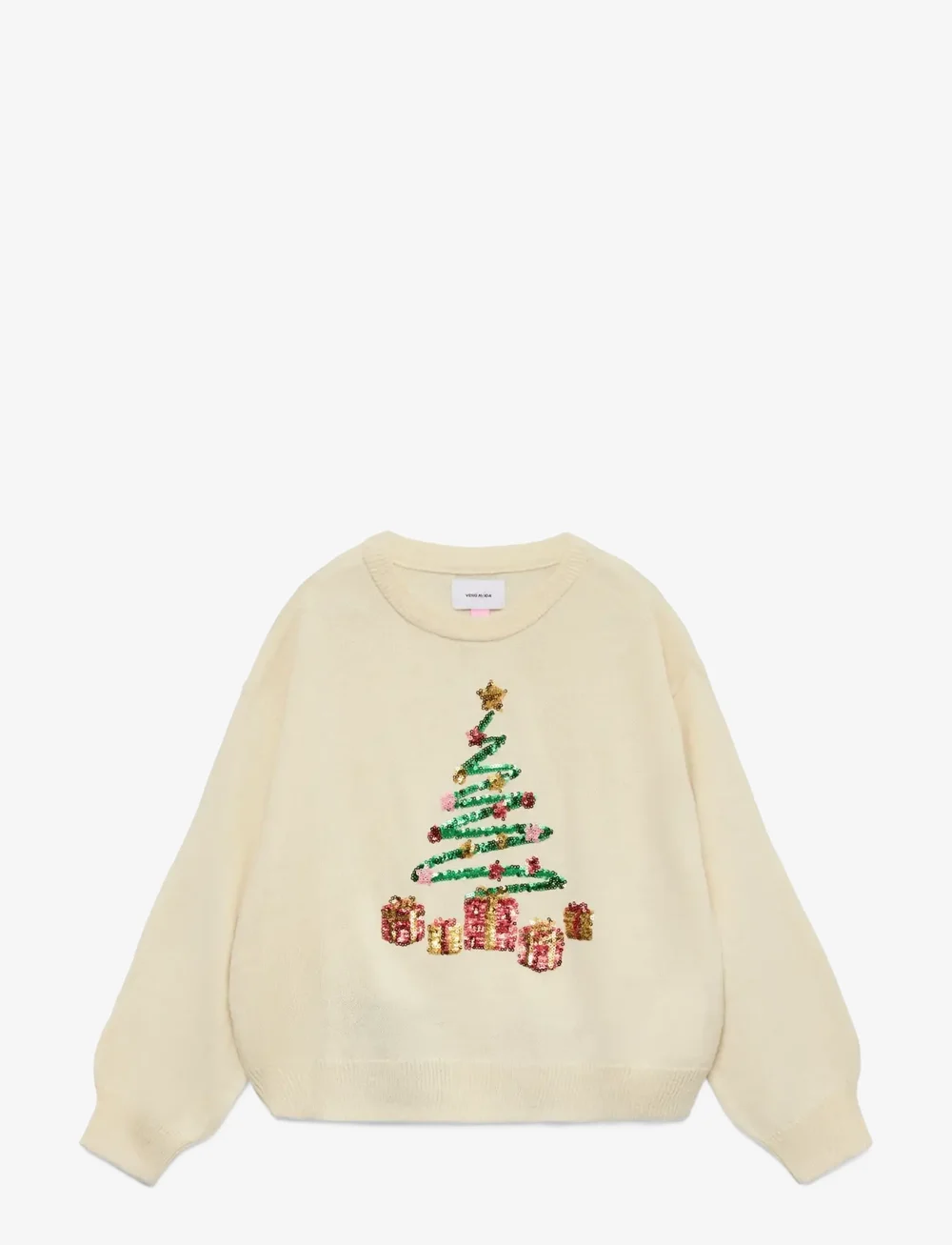 Vero Moda Girl - VMGLITTER LS O-NECK XMAS GIRL - džemprid - birch - 1