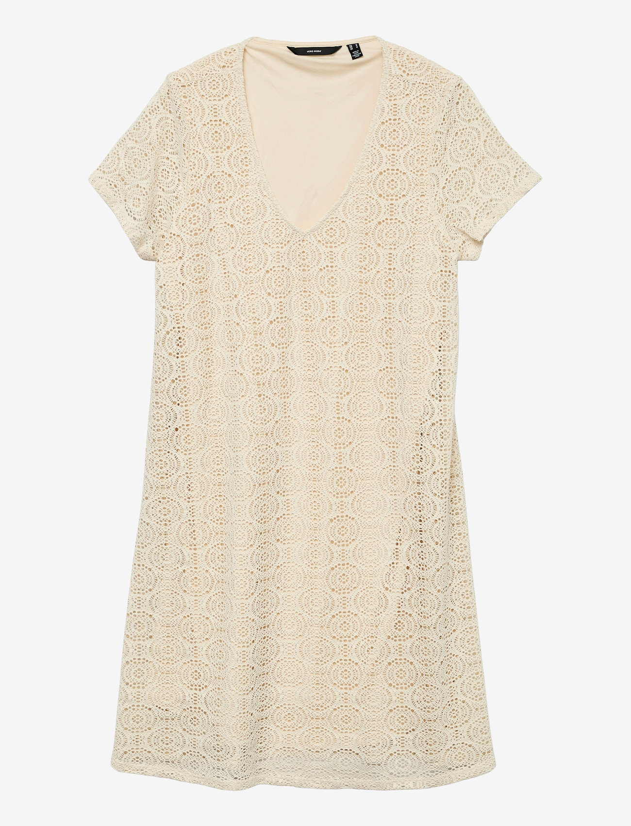 Vero Moda Girl - VMMAYA SS V NECK SHORT DRESS JRS GIRL - kortærmede hverdagskjoler - birch - 0