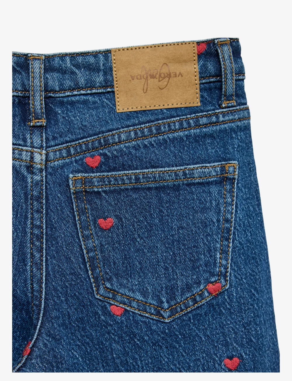 Vero Moda Girl - VMTESSA HR WIDE EMB JEANS RA360 GIRL - hosen mit weitem bein - medium blue denim - 2