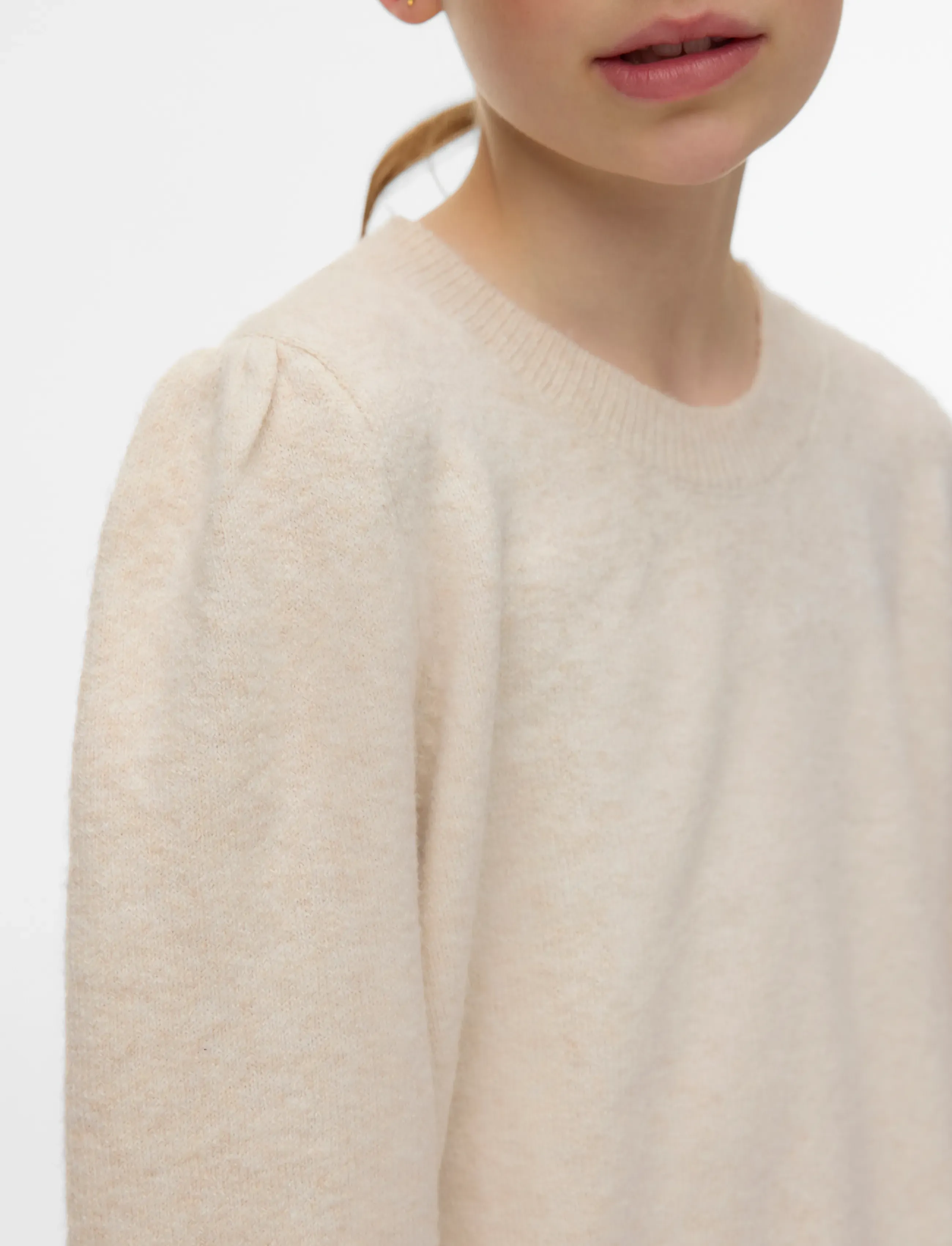 Vero Moda Girl - VMDOFFY 2/4 O-NECK PULLOVER GA GIRL - pullover - birch - 4