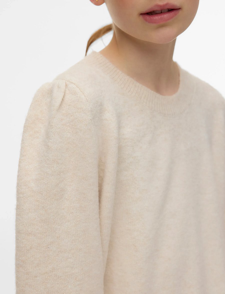 Vero Moda Girl - VMDOFFY 2/4 O-NECK PULLOVER GA GIRL - pullover - birch - 4