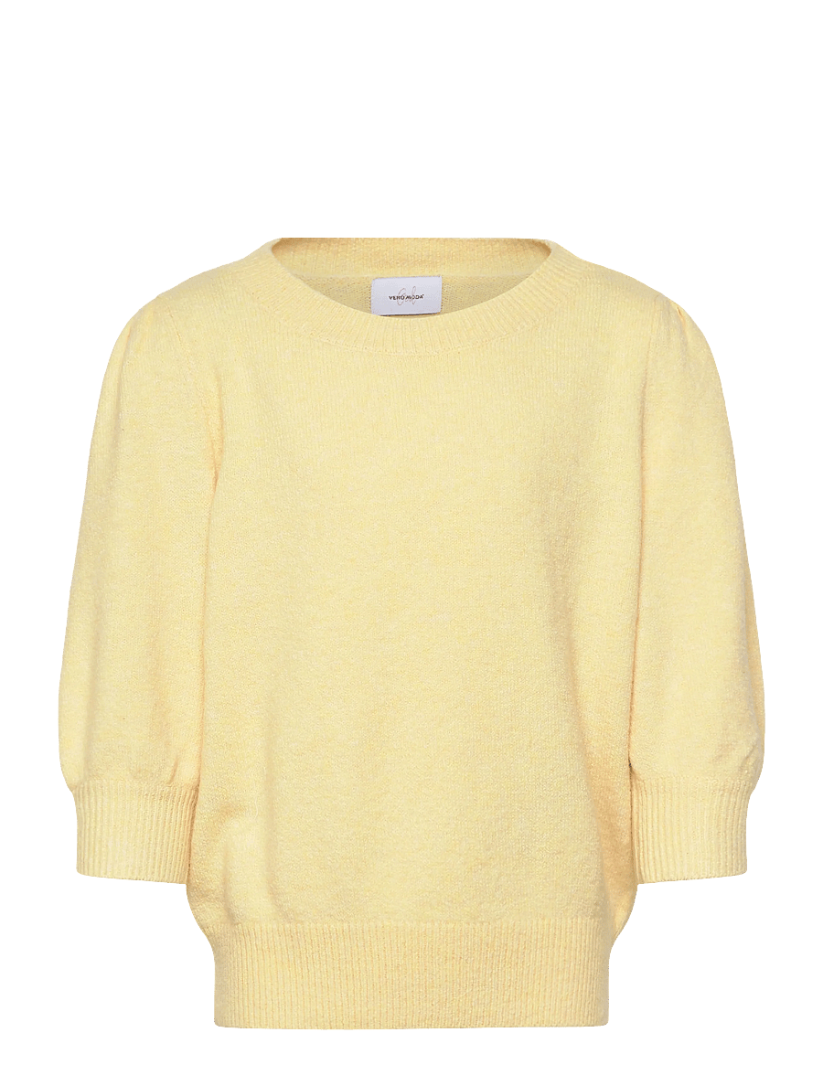 Vero Moda Girl - VMDOFFY 2/4 O-NECK PULLOVER GA GIRL - stickade tröjor - golden haze - 1