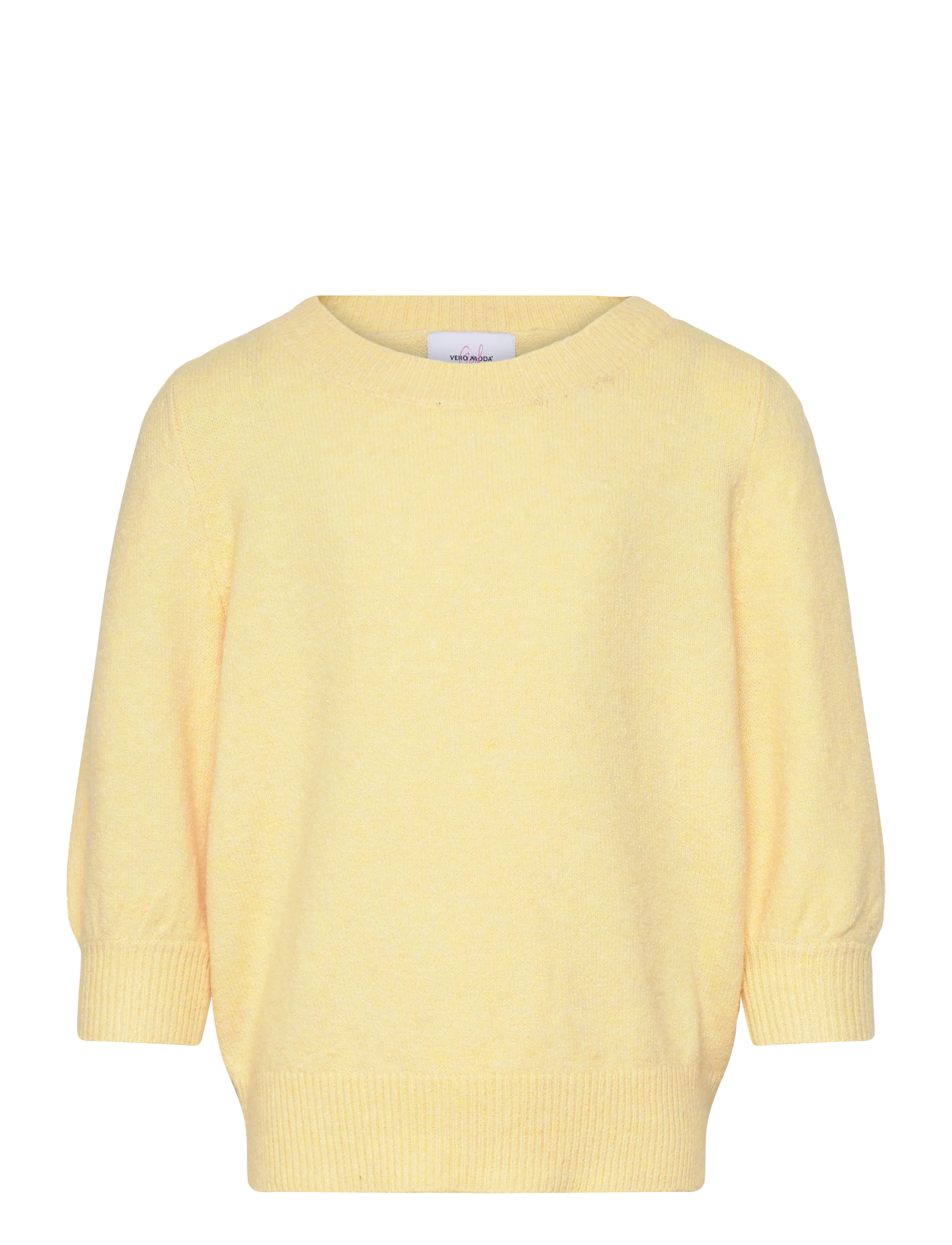 Vero Moda Girl VMDOFFY 2/4 O-NECK PULLOVER GA GIRL - Tøj - GOLDEN HAZE / yellow