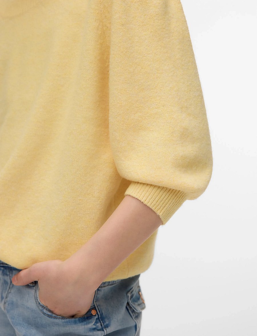 Vero Moda Girl - VMDOFFY 2/4 O-NECK PULLOVER GA GIRL - trøjer - golden haze - 5