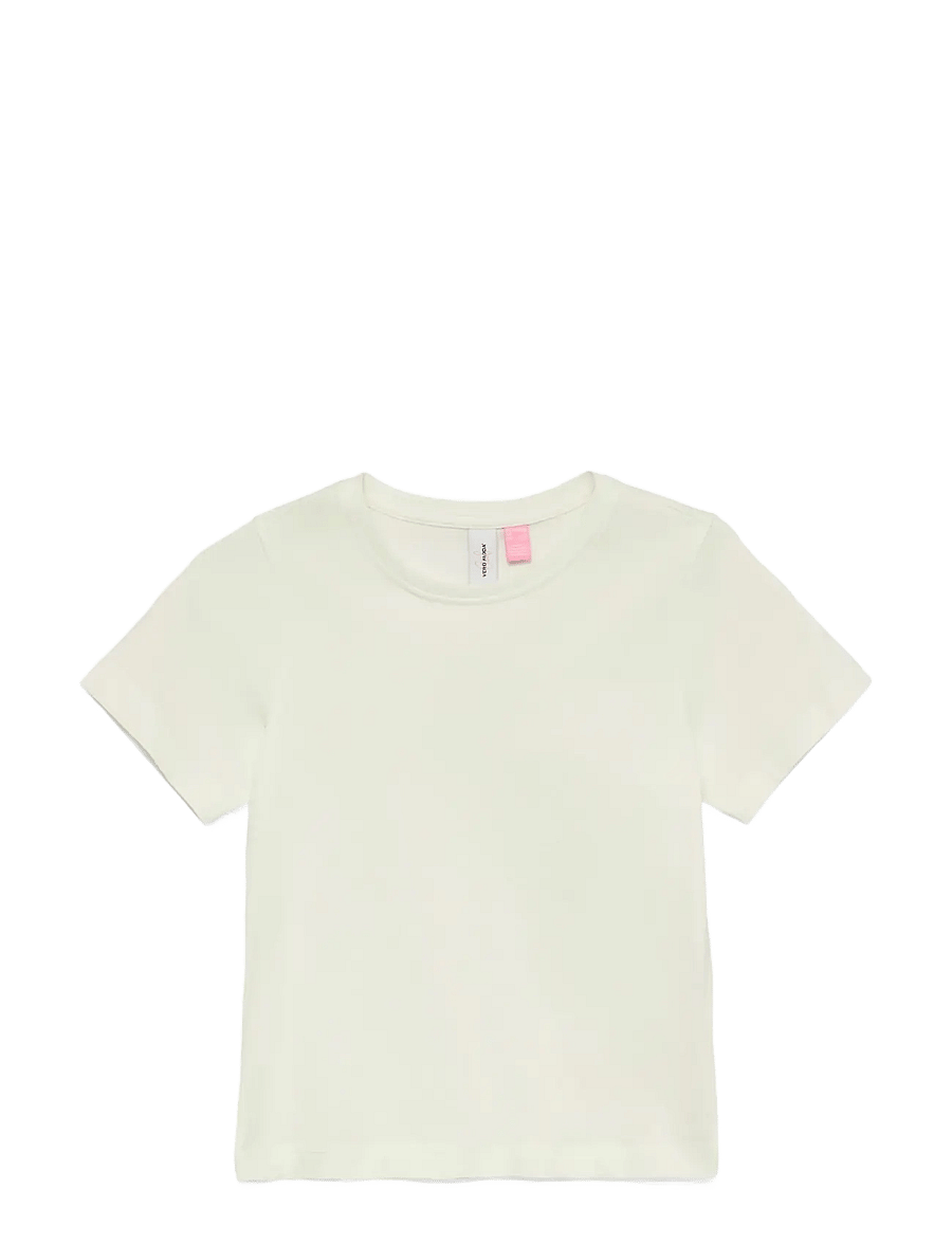 Vero Moda Girl - VMPAULINA SS T-SHIRT GA JRS GIRL NOOS - lühikeste varrukatega t-särgid - snow white - 1