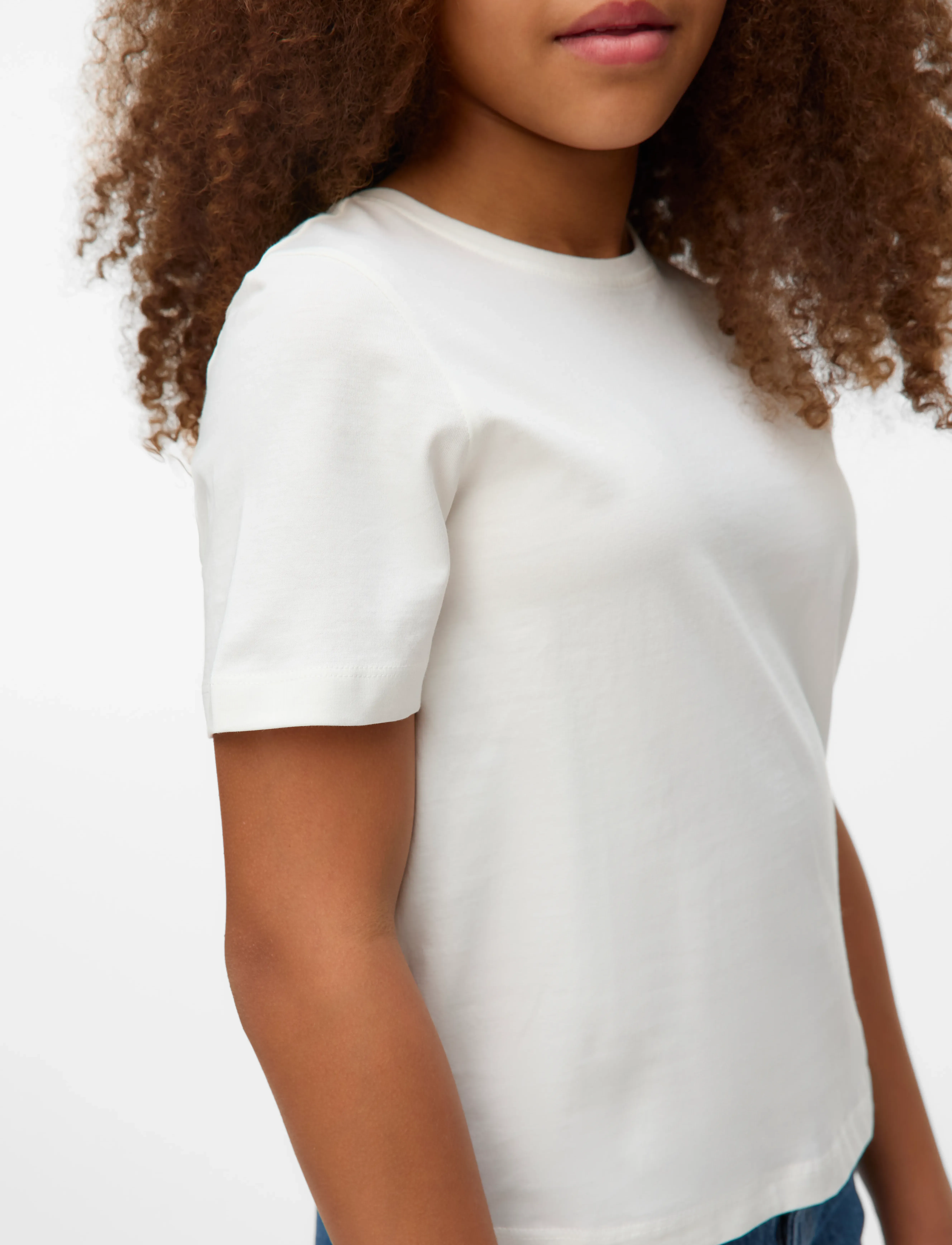 Vero Moda Girl - VMPAULINA SS T-SHIRT GA JRS GIRL - t-shirts à manches courtes - snow white - 2