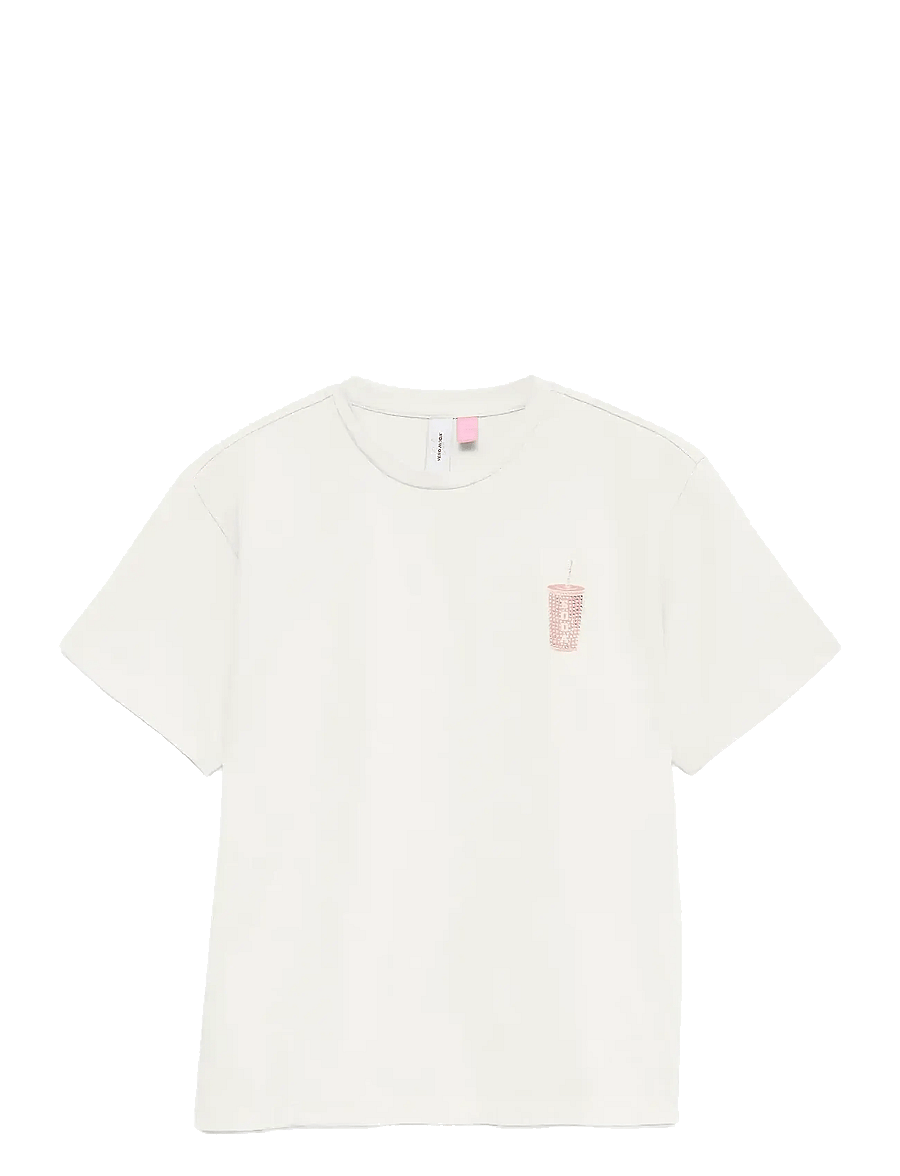 Vero Moda Girl - VMCLARA FRANCIS SS TOP JRS GA GIRL - snow white - 1