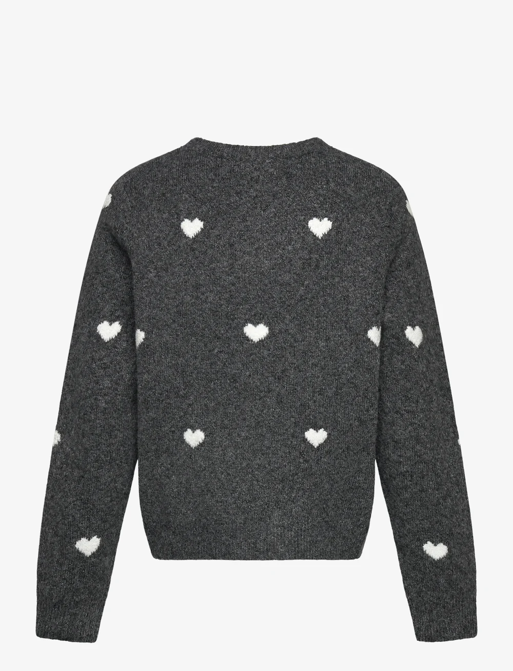 Vero Moda Girl - VMDOFFY INTARSIA LS O-NCK PULLOVER GIRL - pullover - dark grey melange - 1
