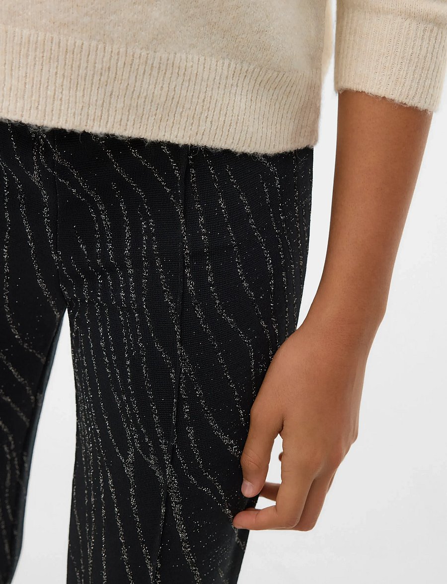 Vero Moda Girl - VMNITA HW FLARED PANT JRS GIRL - byxor - black - 5