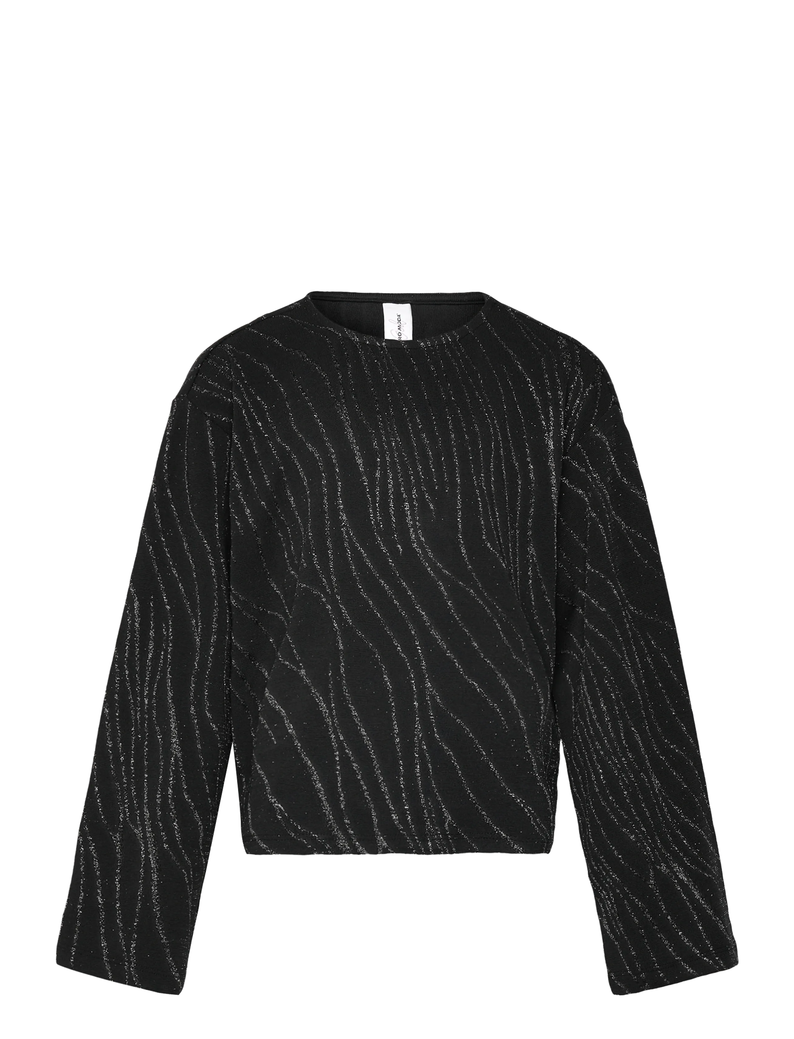 VMNITA LS O-NECK TOP JRS GIRL - BLACK