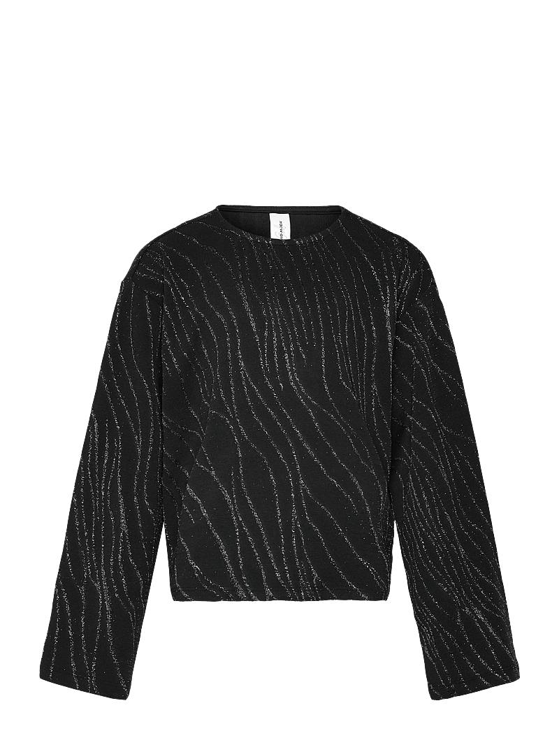 Vero Moda Girl - VMNITA LS O-NECK TOP JRS GIRL - blusen & tuniken - black - 0