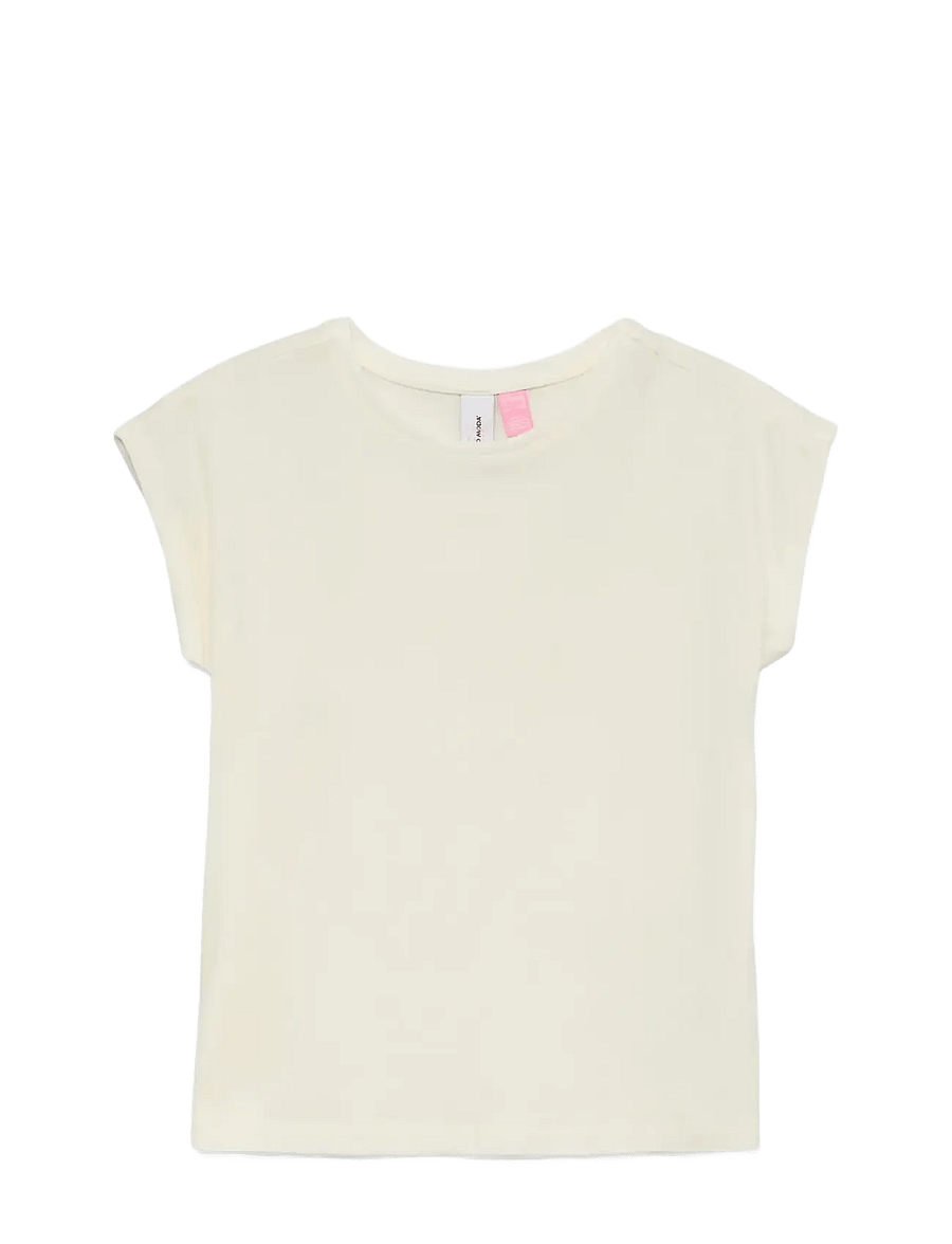 Vero Moda Girl - VMAVA PLAIN SS TOP GA JRS GIRL NOOS - t-shirts à manches courtes - snow white - 1