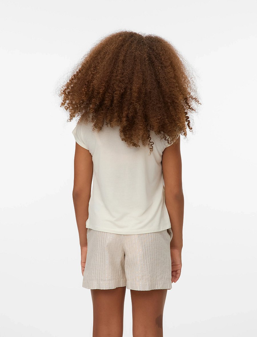 Vero Moda Girl - VMAVA PLAIN SS TOP GA JRS GIRL NOOS - t-shirts à manches courtes - snow white - 3