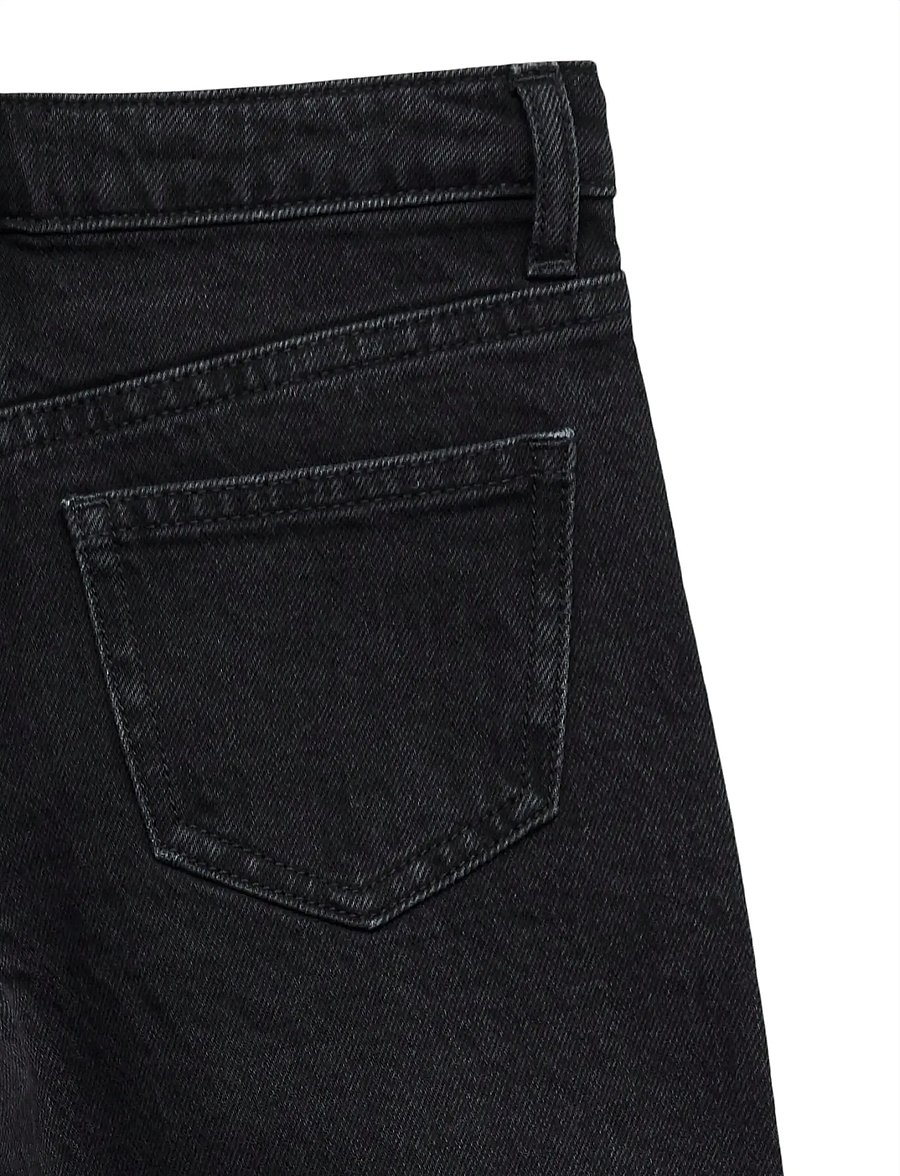 Vero Moda Girl - VMTESSA HR WIDE JEANS RA118 GA GIRL - hosen mit weitem bein - black - 5