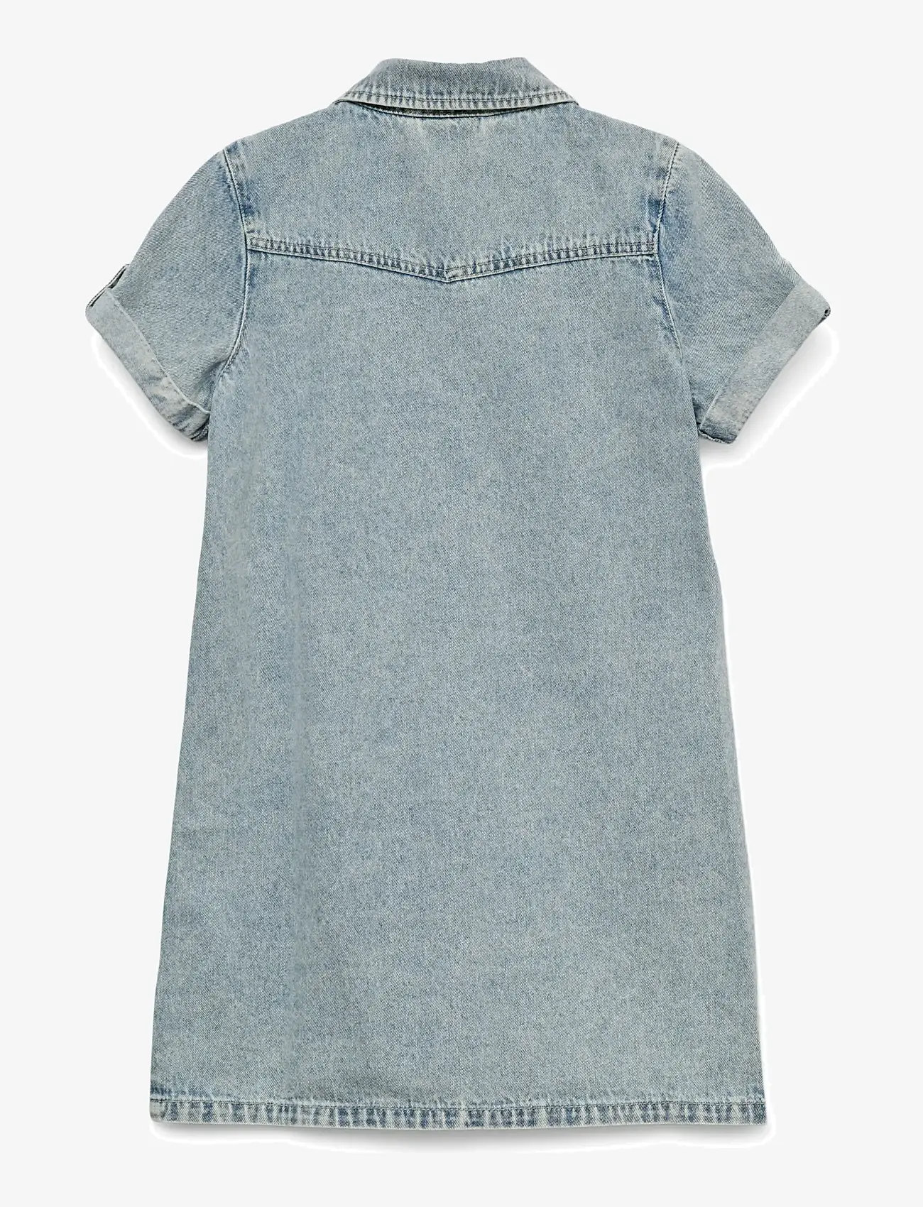 Vero Moda Girl - VMJENNIE SS SHORT DENIM DRESS GA GIRL - lühikeste varrukatega vabaaja kleidid - light blue denim - 2