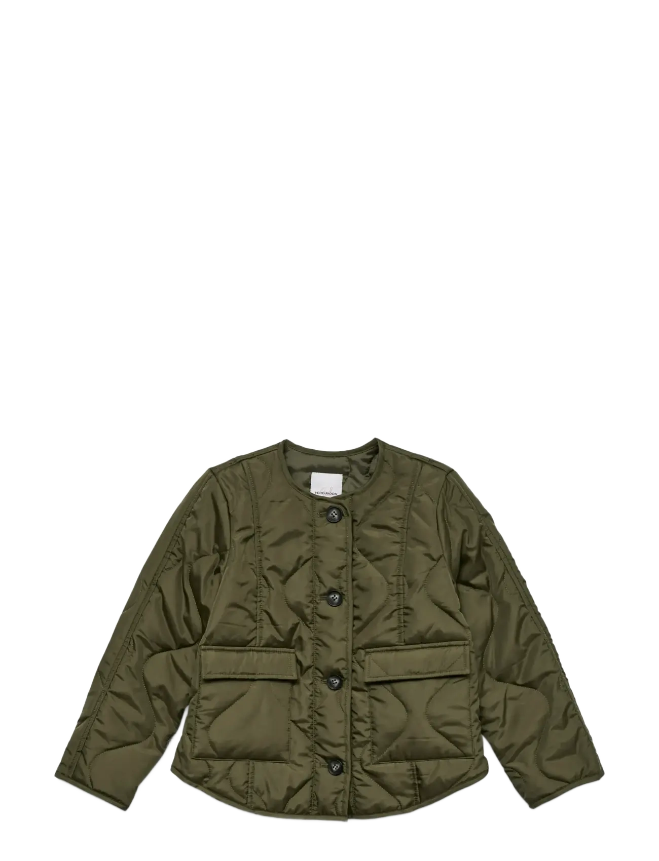 Vero Moda Girl VMMILLIE JACKET GIRL - Quilted jackets - KALAMATA / green