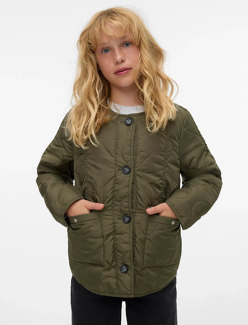 Vero Moda Girl - VMMILLIE JACKET GIRL - quiltede jakker - kalamata - 4