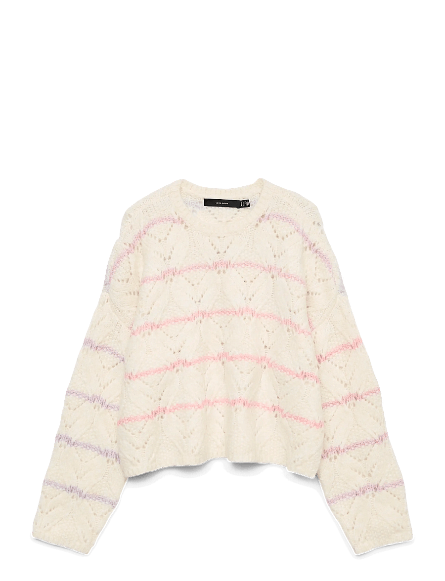 Vero Moda Girl - VMNEW HATTY LS O-N STITCH PULLOVER GIRL - peysur - birch - 1