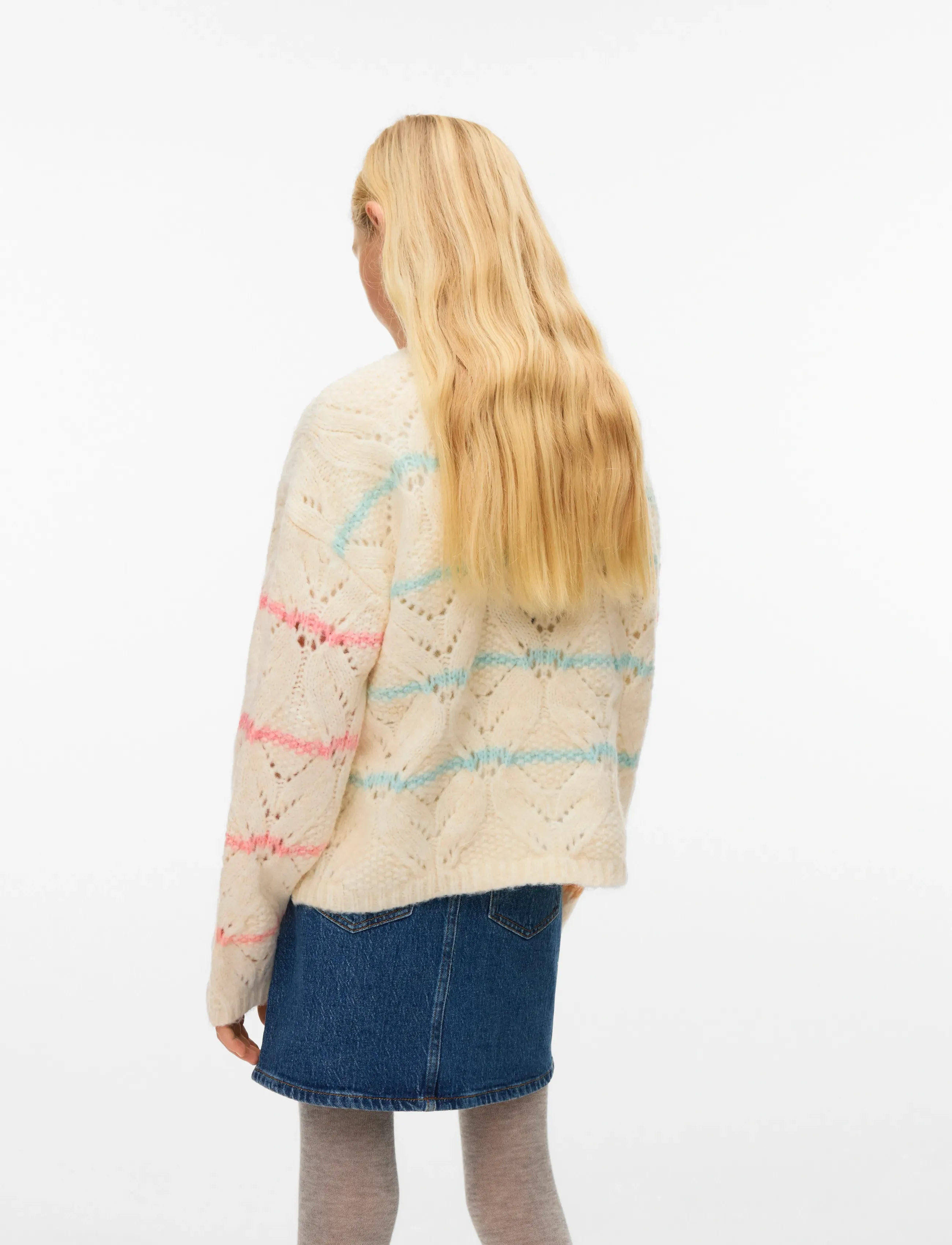 Vero Moda Girl - VMNEW HATTY LS O-N STITCH PULLOVER GIRL - džemprid - birch - 2