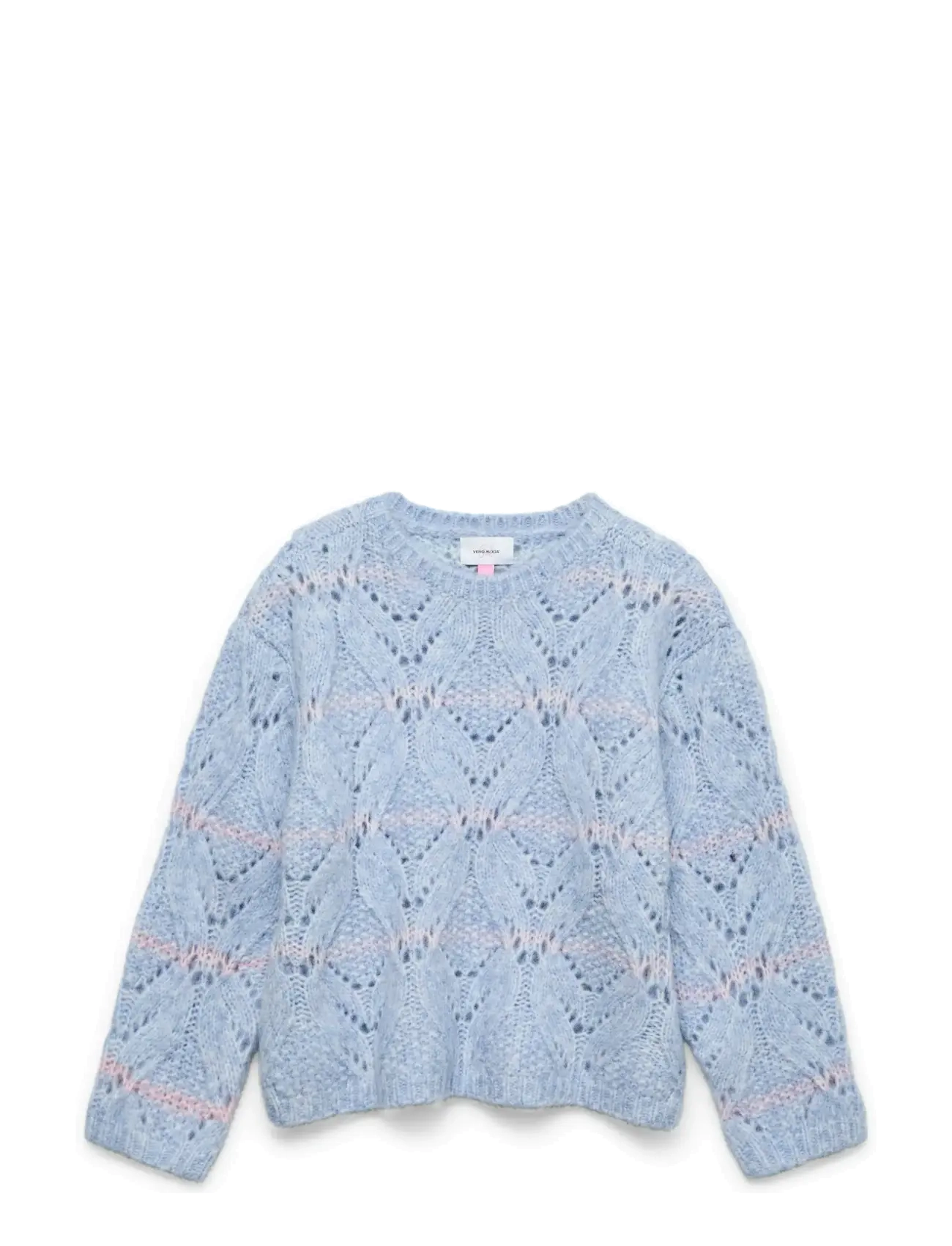 Vero Moda Girl VMNEW HATTY LS O-N STITCH PULLOVER GIRL - Tøj - BRUNNERA BLUE / blue