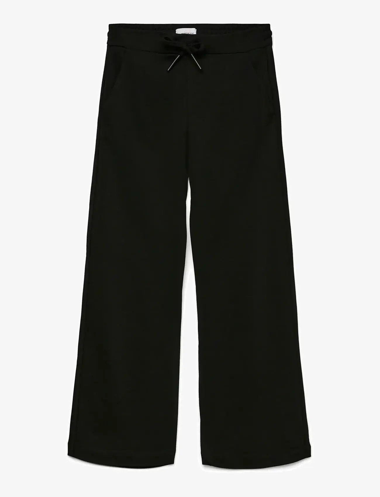 Vero Moda Girl - VMEVA MW STRAIGHT STRING PANT GIRL NOOS - trousers - black - 1
