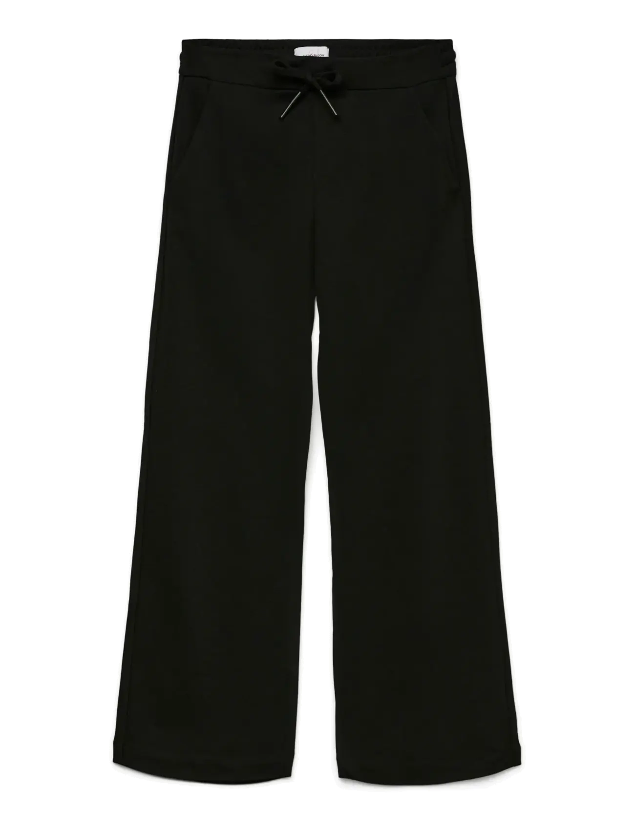 Vero Moda Girl VMEVA MW STRAIGHT STRING PANT GIRL NOOS - Bukser - BLACK / black