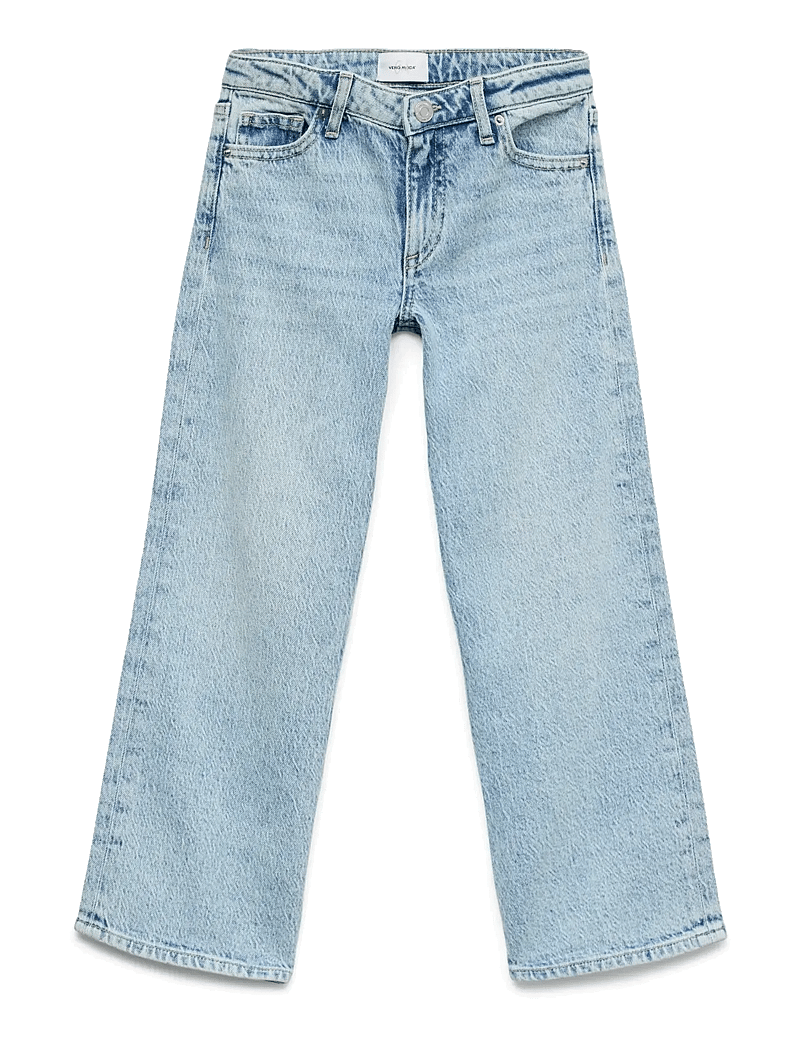 Vero Moda Girl - VMVANESSA LR WIDE JEANS RA339 GIRL - hosen mit weitem bein - light blue denim - 1