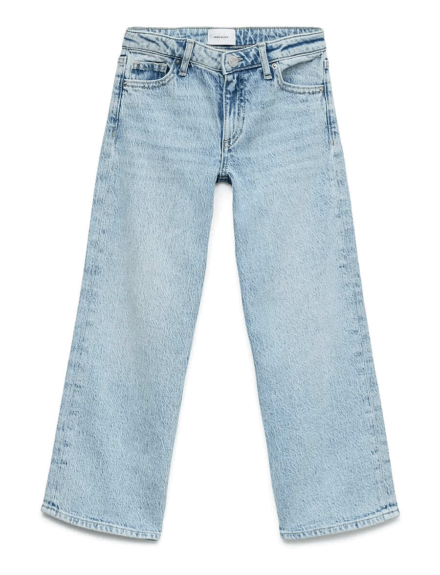 Vero Moda Girl - VMVANESSA LR WIDE JEANS RA339 GIRL - laiad teksad - light blue denim - 1