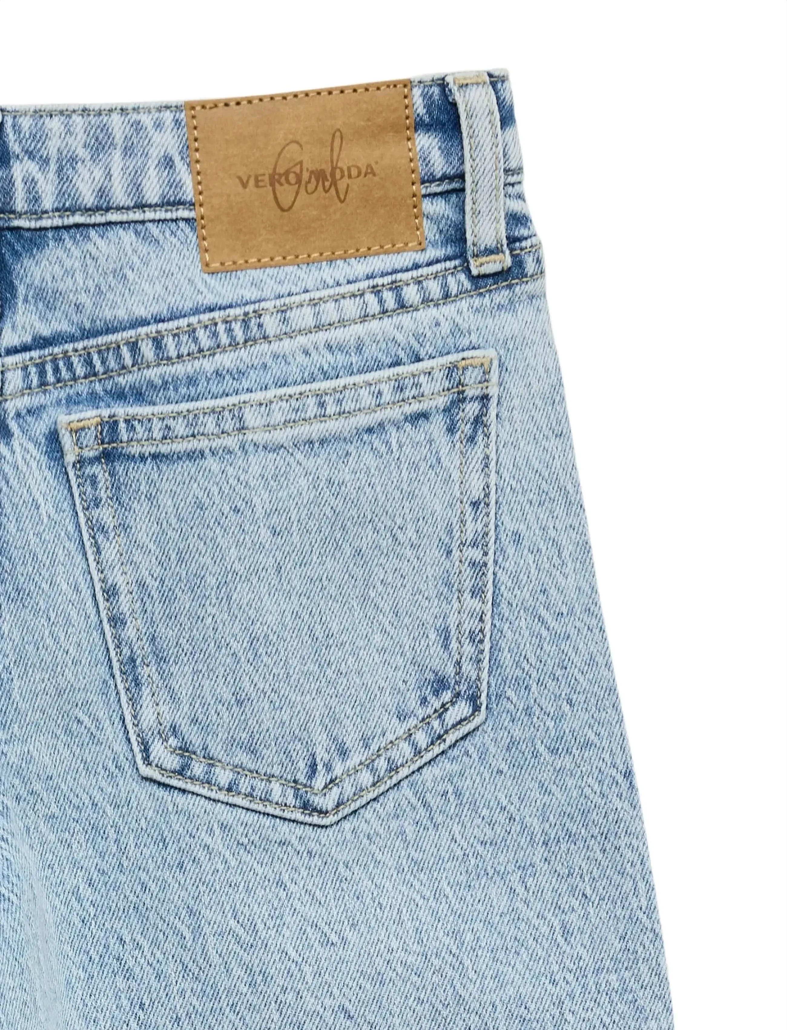 Vero Moda Girl - VMVANESSA LR WIDE JEANS RA339 GIRL - jeans met wijde pijpen - light blue denim - 4