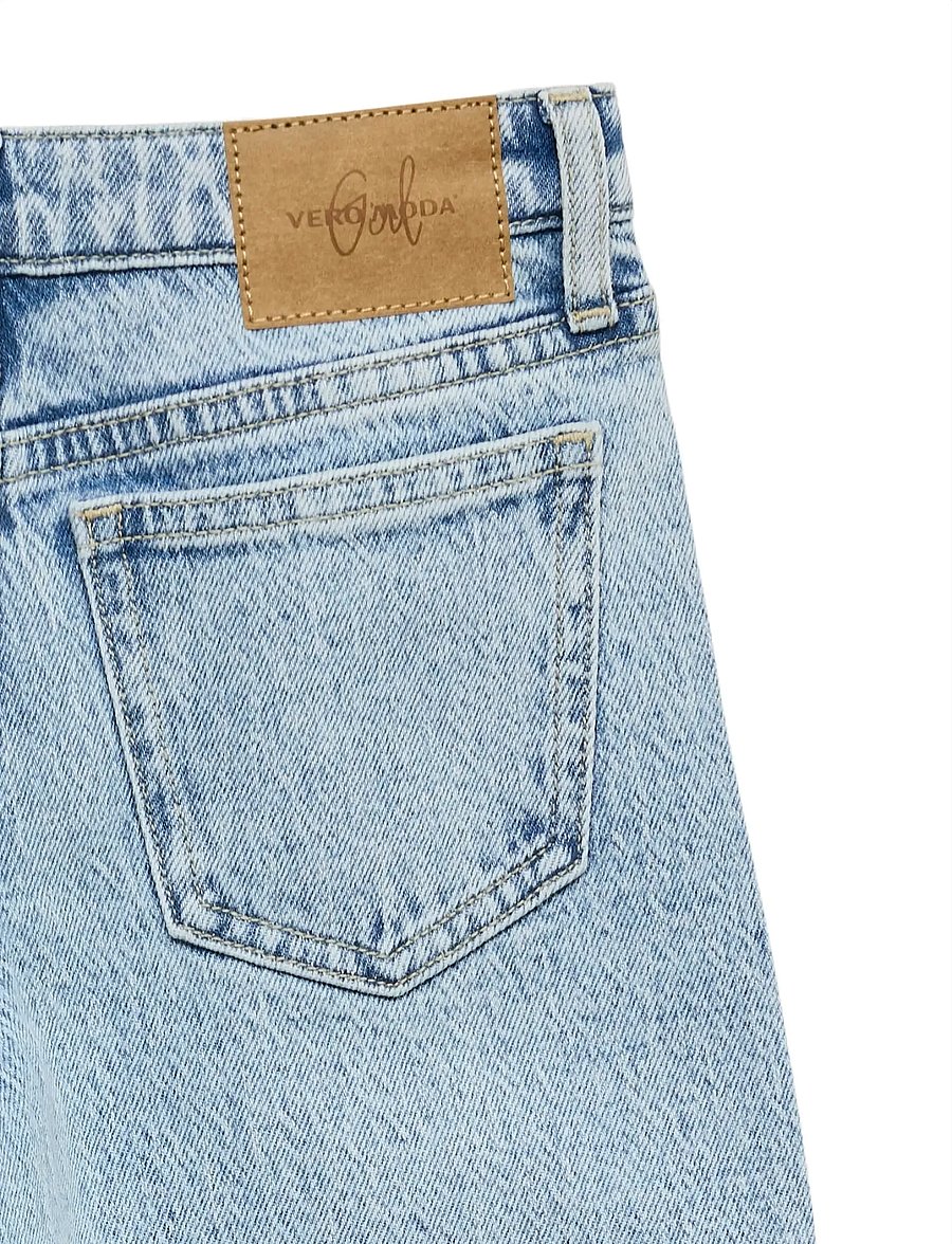 Vero Moda Girl - VMVANESSA LR WIDE JEANS RA339 GIRL - laiad teksad - light blue denim - 4