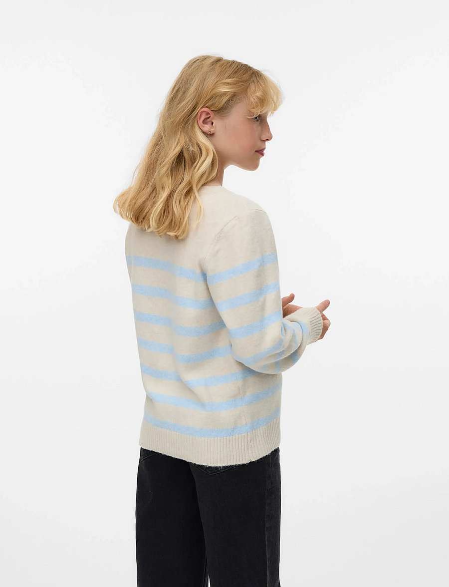 Vero Moda Girl - VMDOFFY EMBROIDERY LS O-NECK PULL GIRL - trøjer - birch - 2