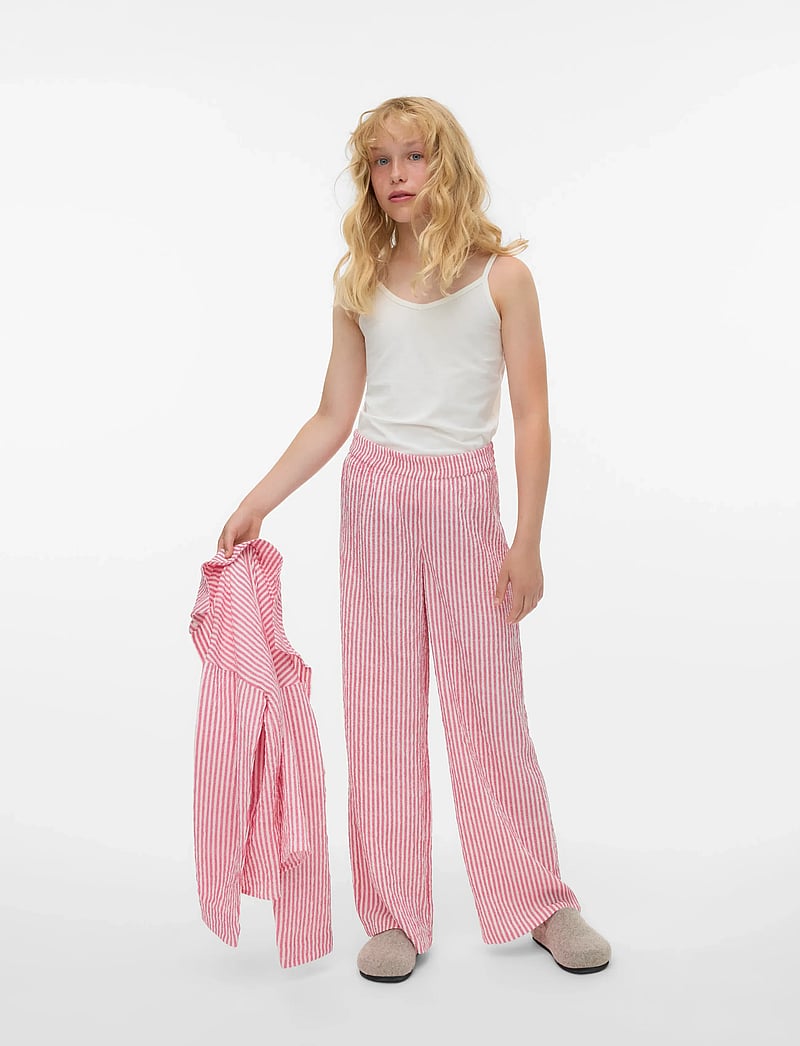 Vero Moda Girl - VMANNIE PANT WVN GIRL - bukser - holly berry - 0