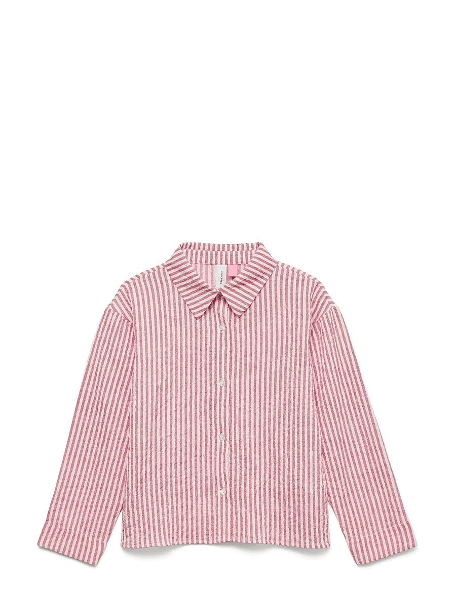 Vero Moda Girl - VMANNIE LS SHIRT WVN GIRL - langærmede skjorter - holly berry - 1