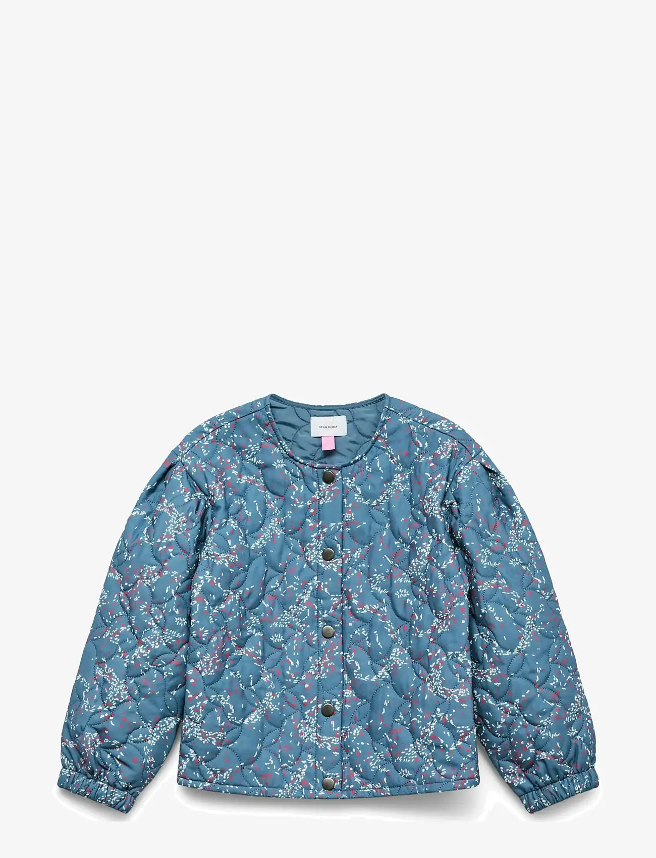Vero Moda Girl - VMIRIS MON QUILT CARDIGAN WVN GIRL - quilted jackets - china blue - 1